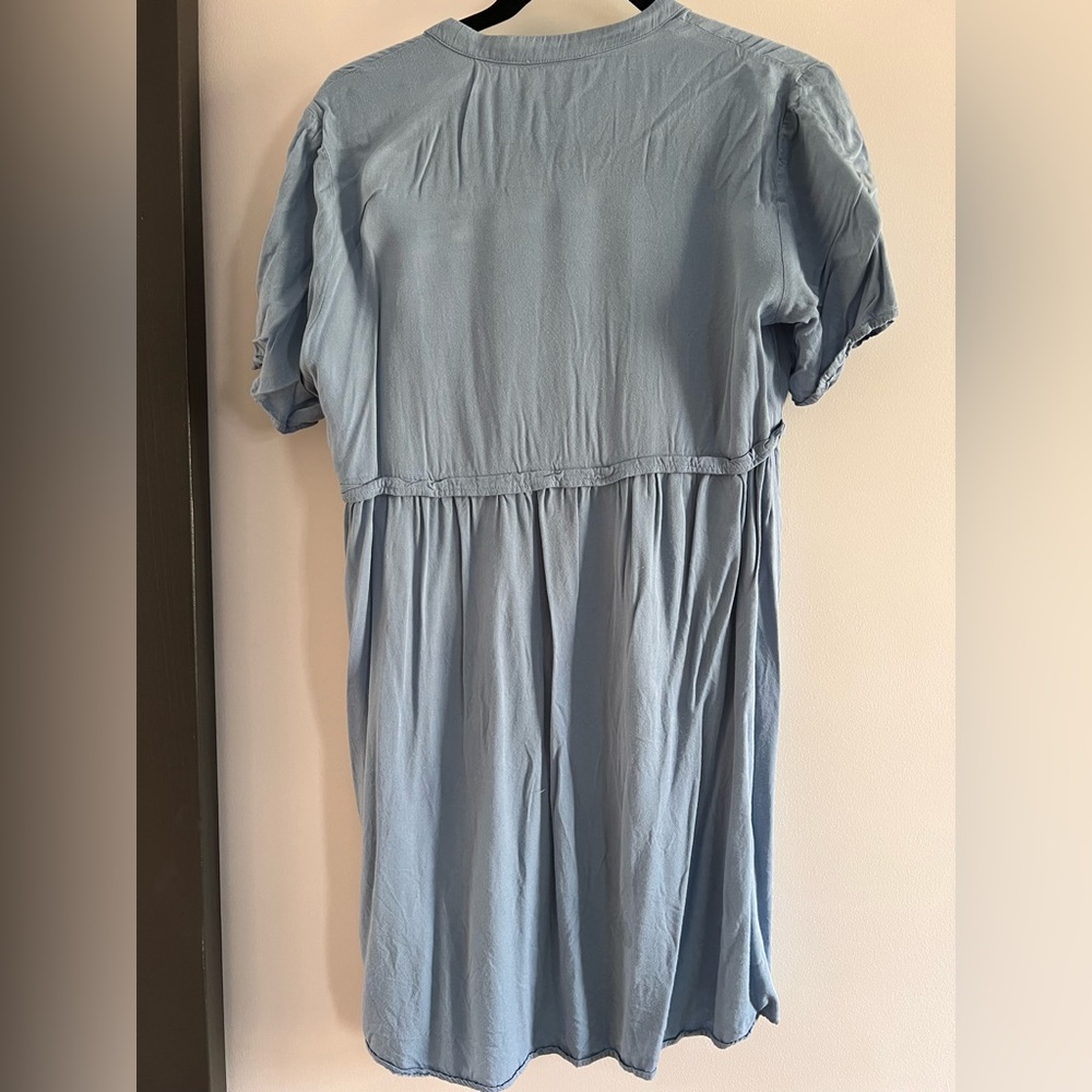 Blue Button Dress - Picture 3 of 3